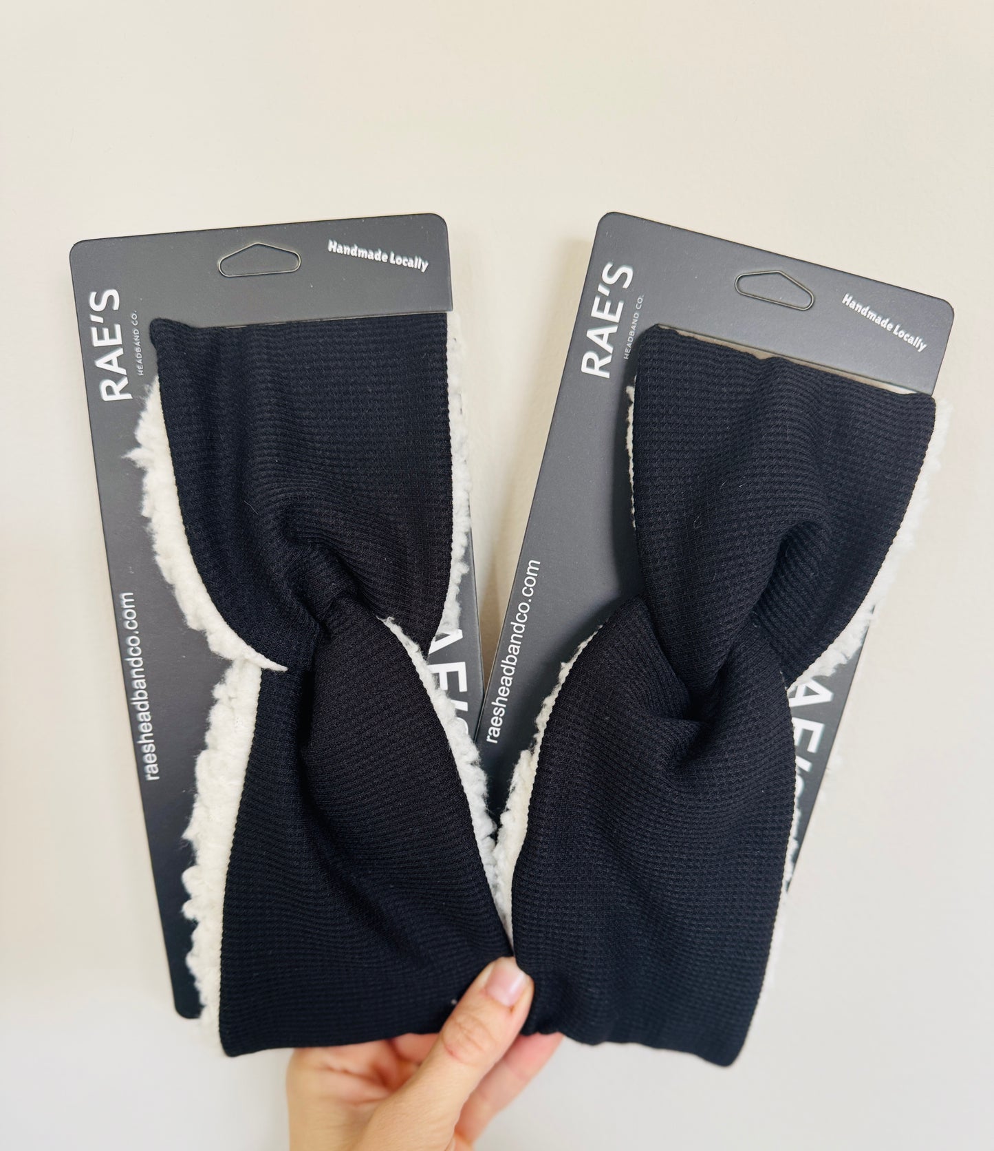 Waffle Textured Black Sherpa