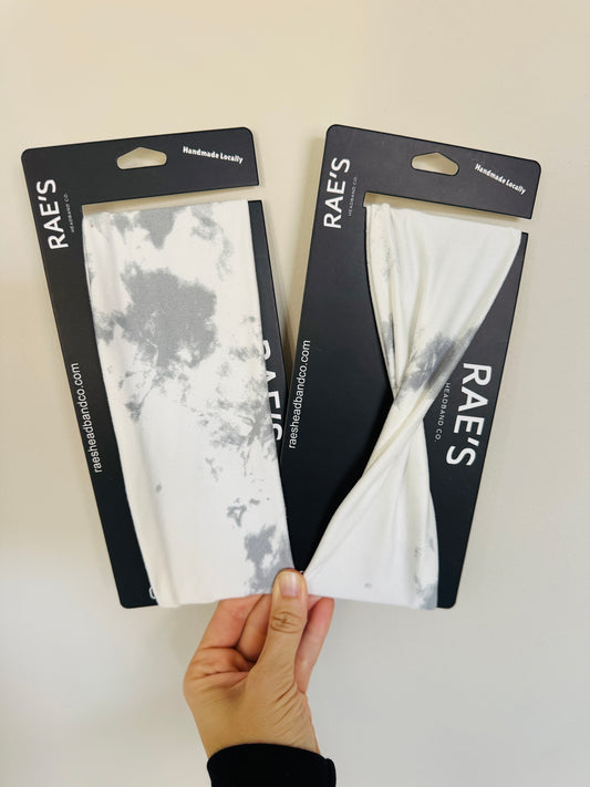 White & Gray Tie Dye