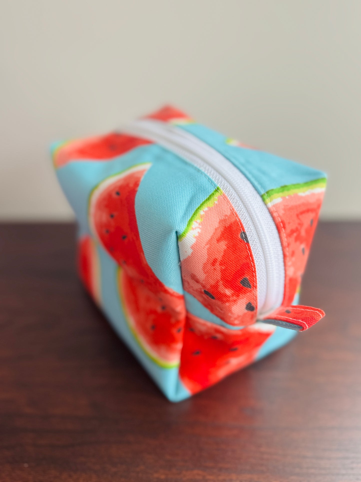 Watermelon Boxy Cosmetic Bag