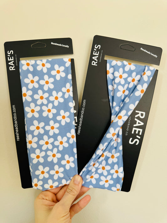 Daisies on Blue