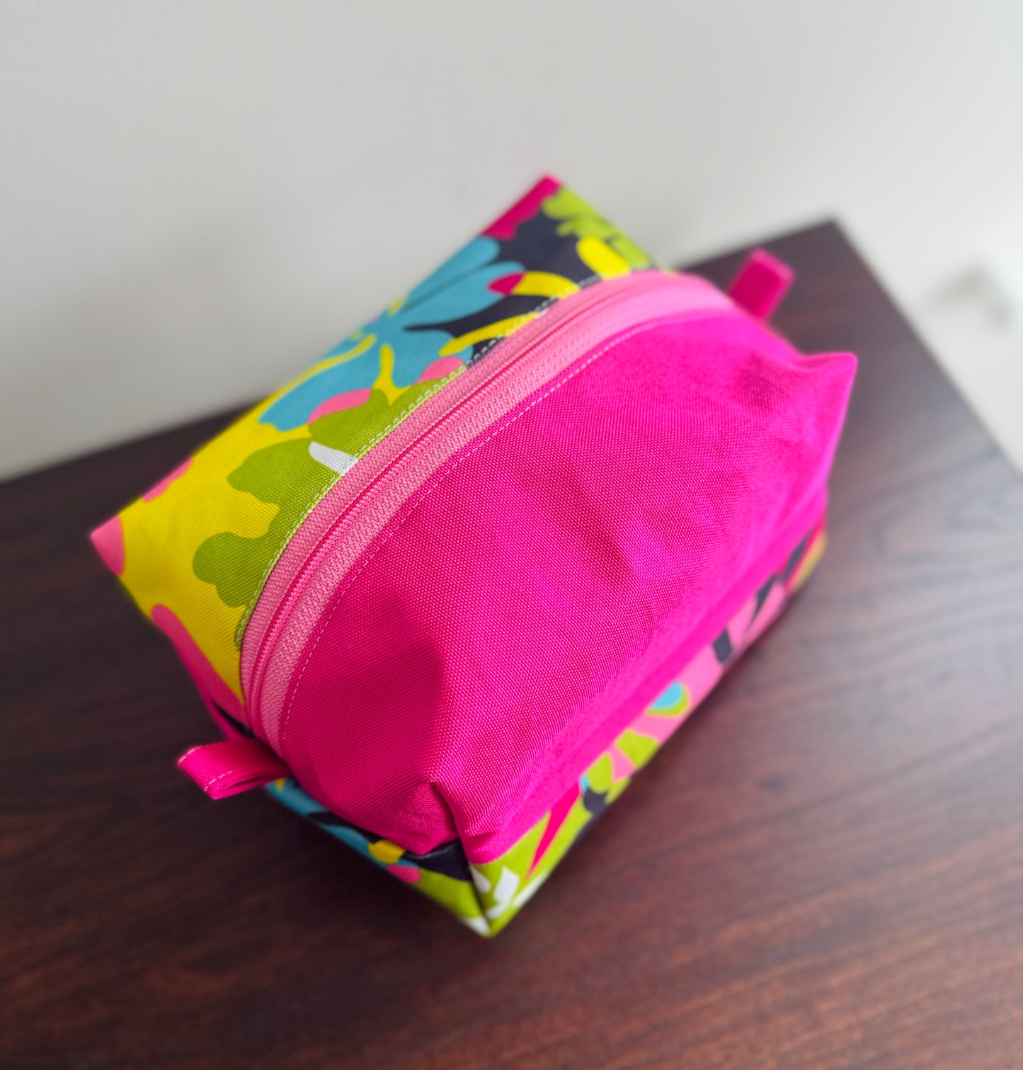 Waterproof Abstract Boxy Cosmetic Bag