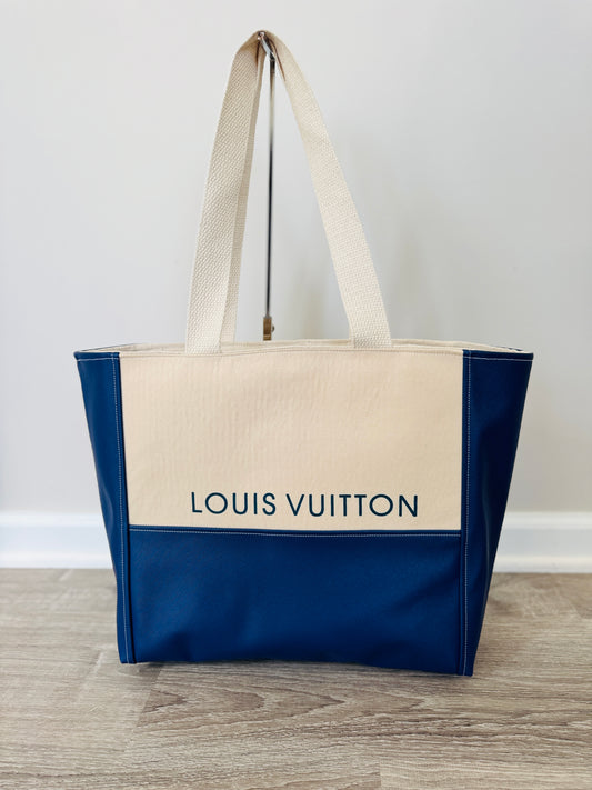 Authentic Lv Dust Bag Tote (Navy)